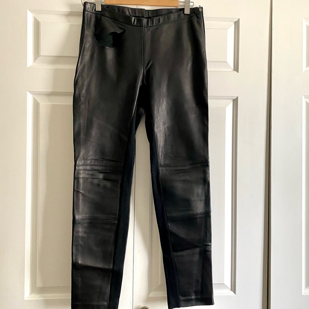 Yoana Baraschi Genuine Leather Pants Leggings Sz. M
